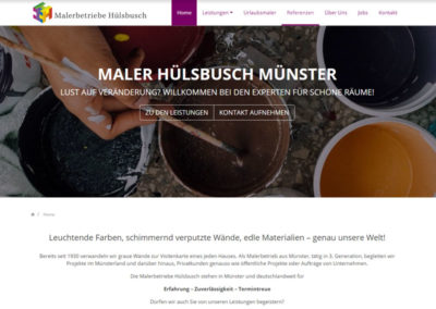 Screenshot - Startseite - www.malerbetriebe-huelsbusch.de